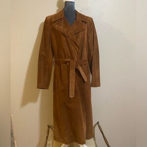 Vintage Suede Long 1970’s Men’s Jacket The Men’s Store Bloomingdale’s Beged-Or